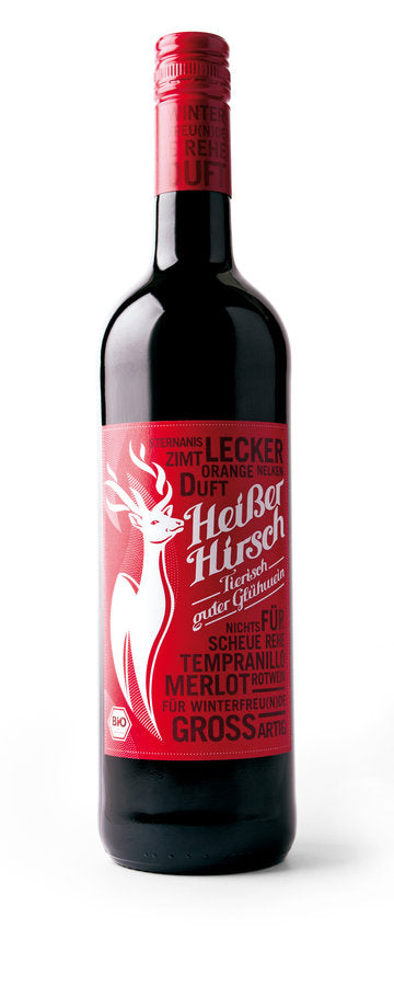 bio Heißer Hirsch Glühwein  0,75Ltr
