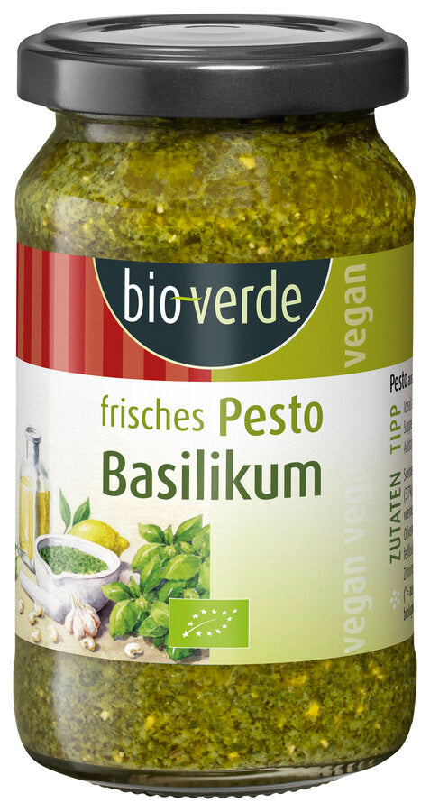 bio Frisches Pesto Basilikum, vegan  165ml