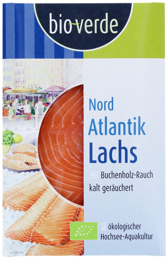 bio Nordatlantik Lachs, geräuchert  100g