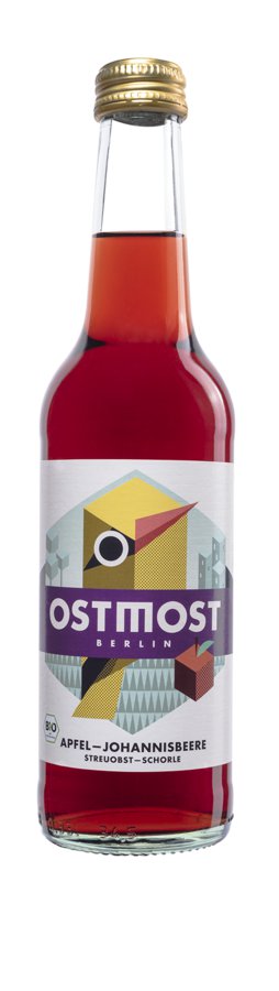 bio Ostmost Apfel Johannisbeer Schorle  0,33Ltr
