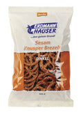 bio Dinkel Knusperbrezeln mit Sesam  125g