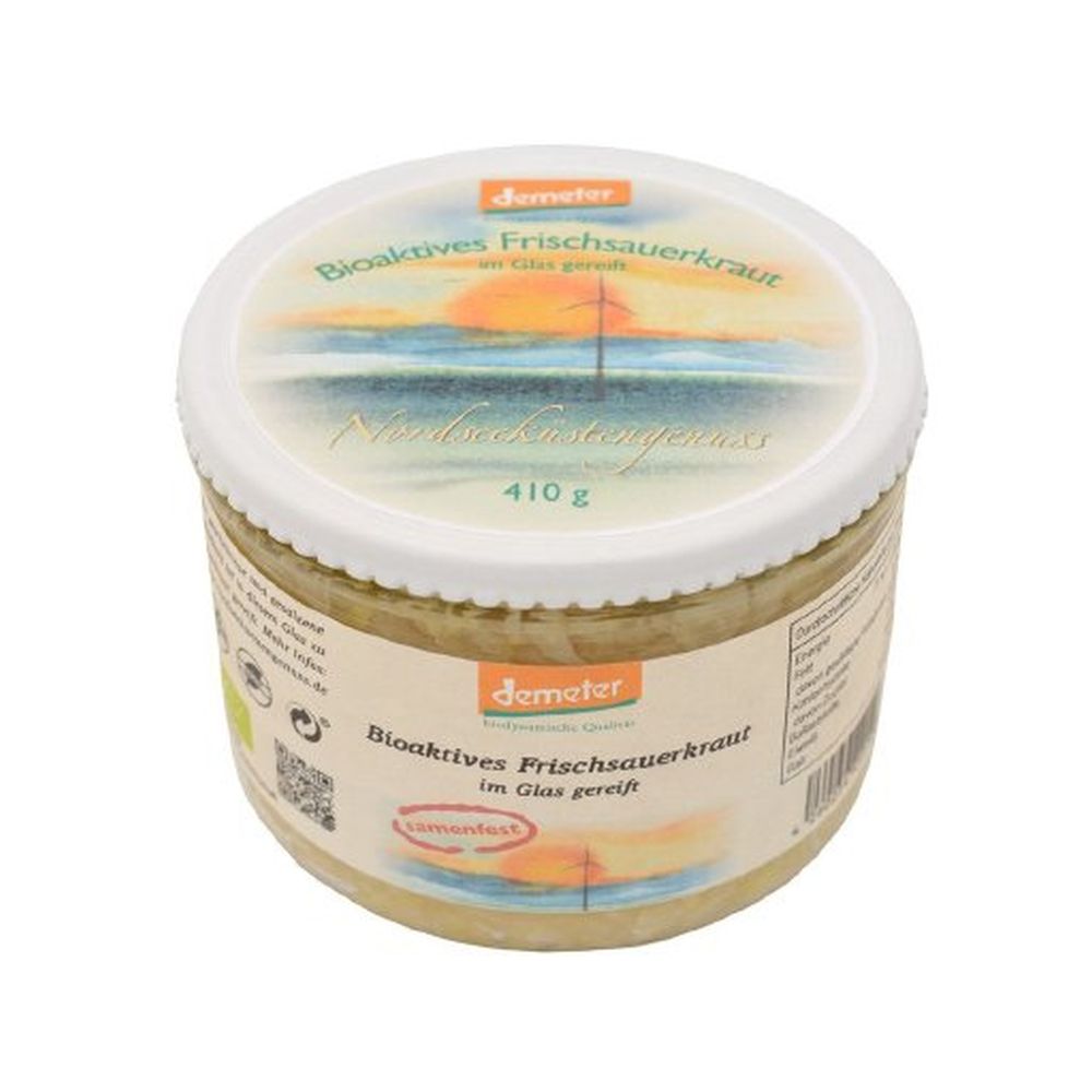 Bio Frisch-Sauerkraut 410g - im Glas gereift -
