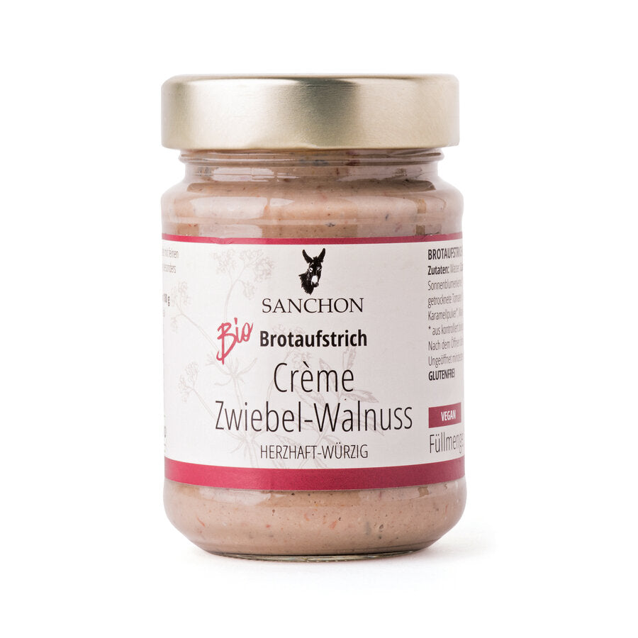 bio Brotaufstrich Crème Zwiebel Walnuss  190g