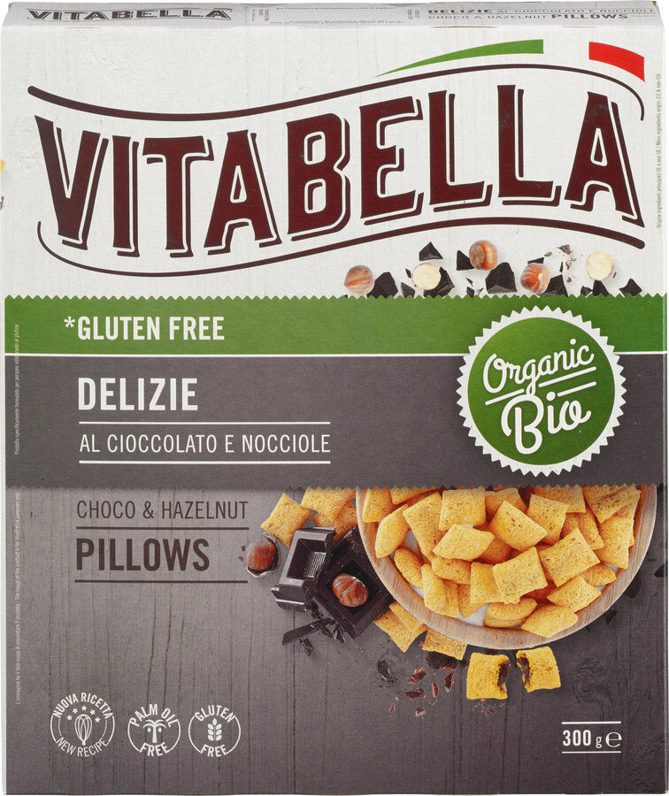 bio Vitabella Haselnuss Schoko Kissen  300g