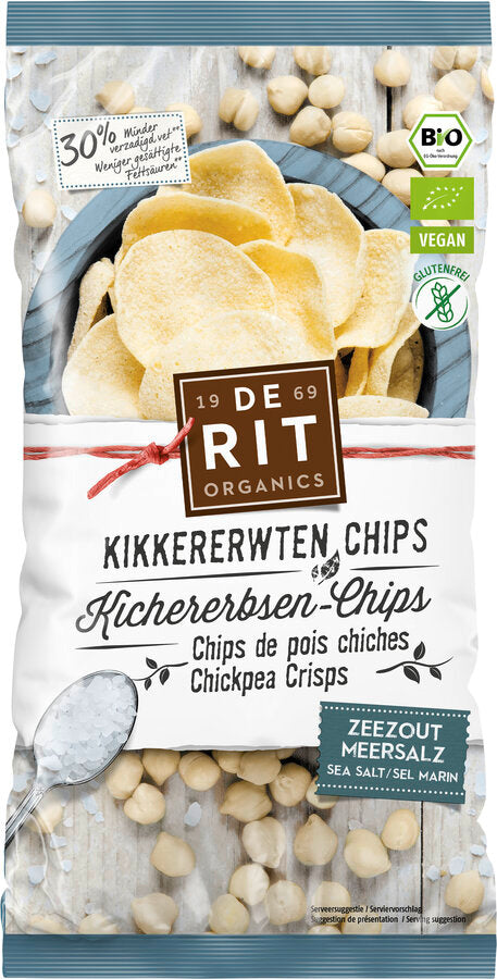 bio Kichererbsenchips Meersalz  75g