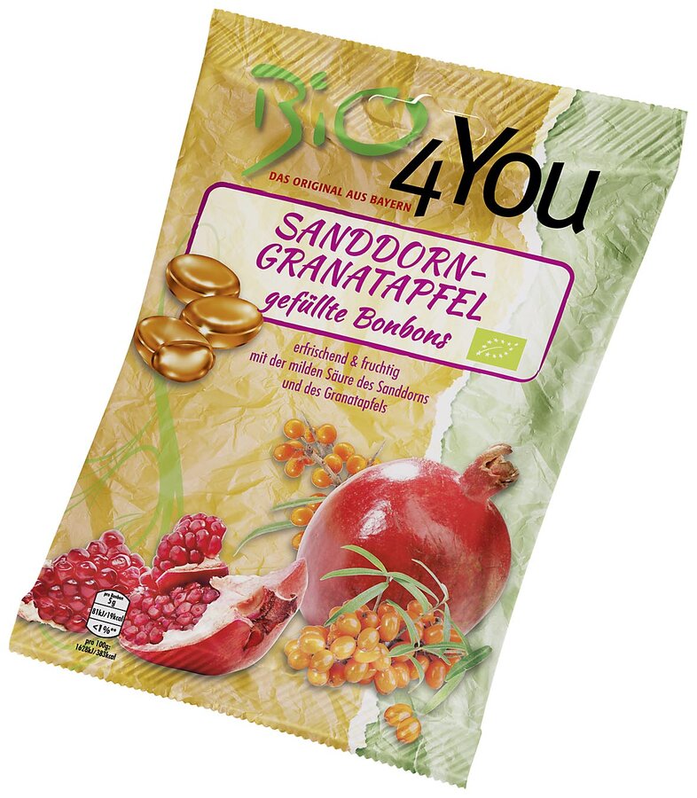 bio Sanddorn Granatapfel Bonbons  75g