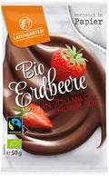 bio Erdbeere in Vollmilchschokolade  50g
