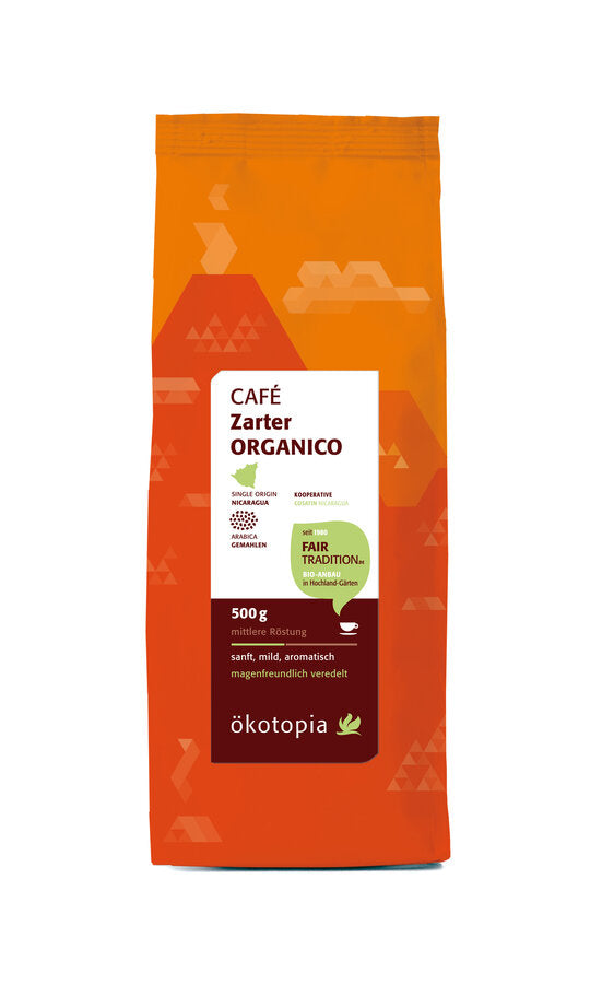 bio Zarter Café Organico, gemahlen  500g