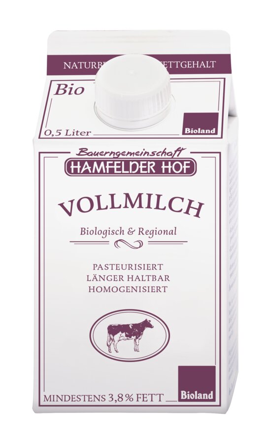 bio Vollmilch ESL, Karton 3,8%  0,5Ltr