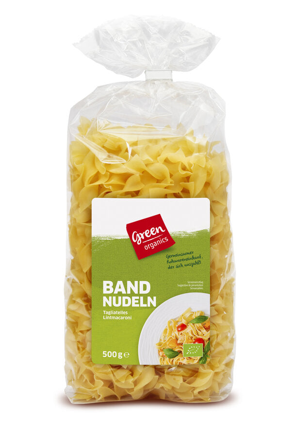 bio GREEN Bandnudeln, hell  500g