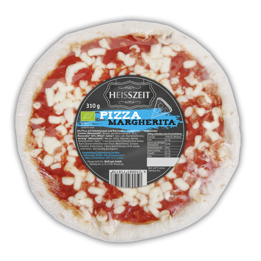 bio HEISSZEIT Pizza Margherita  310g