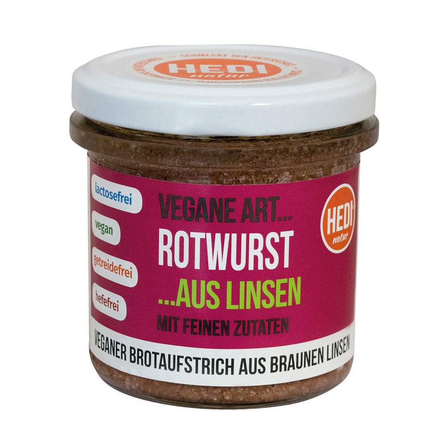 bio Vegane Art Rotwurst mit feinen Zutaten  140g