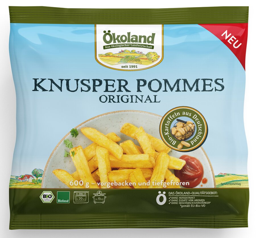 bio Knusper Pommes Original Glattschnitt  600g