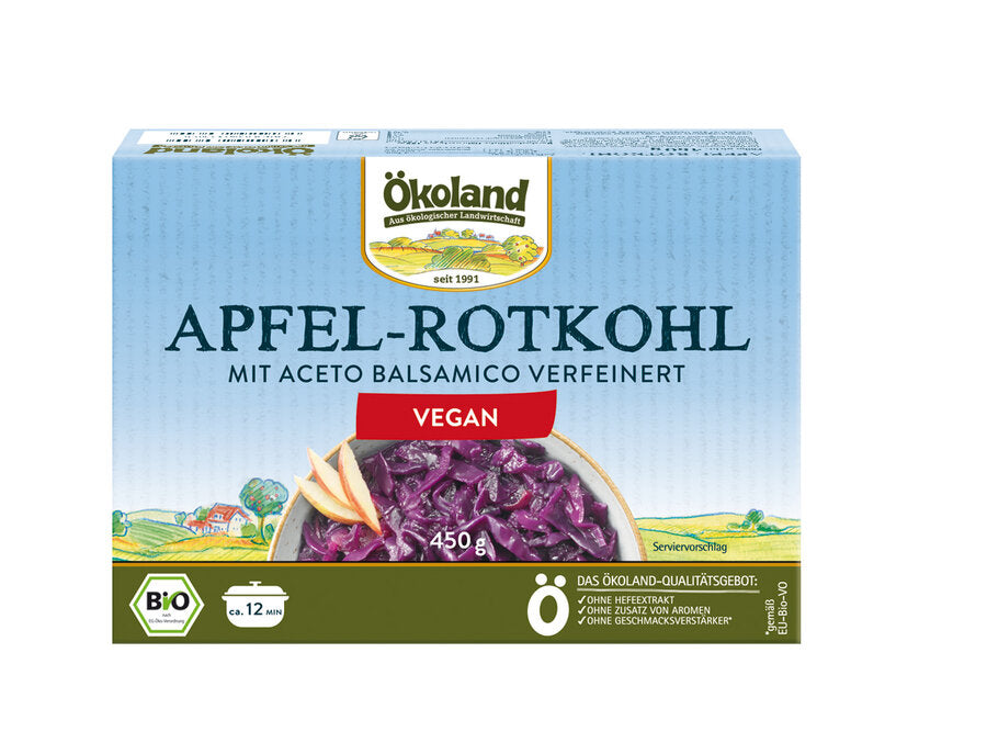 bio Apfelrotkohl, im Block  450g
