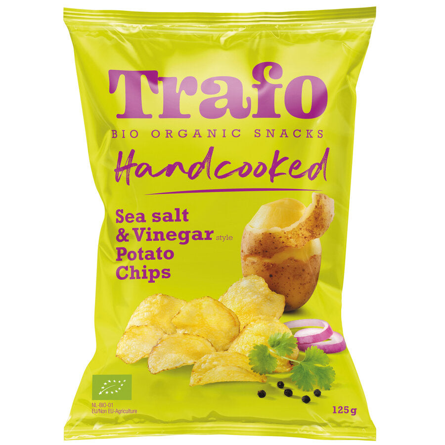 bio Handcooked Chips Salt & Vinegar  125g