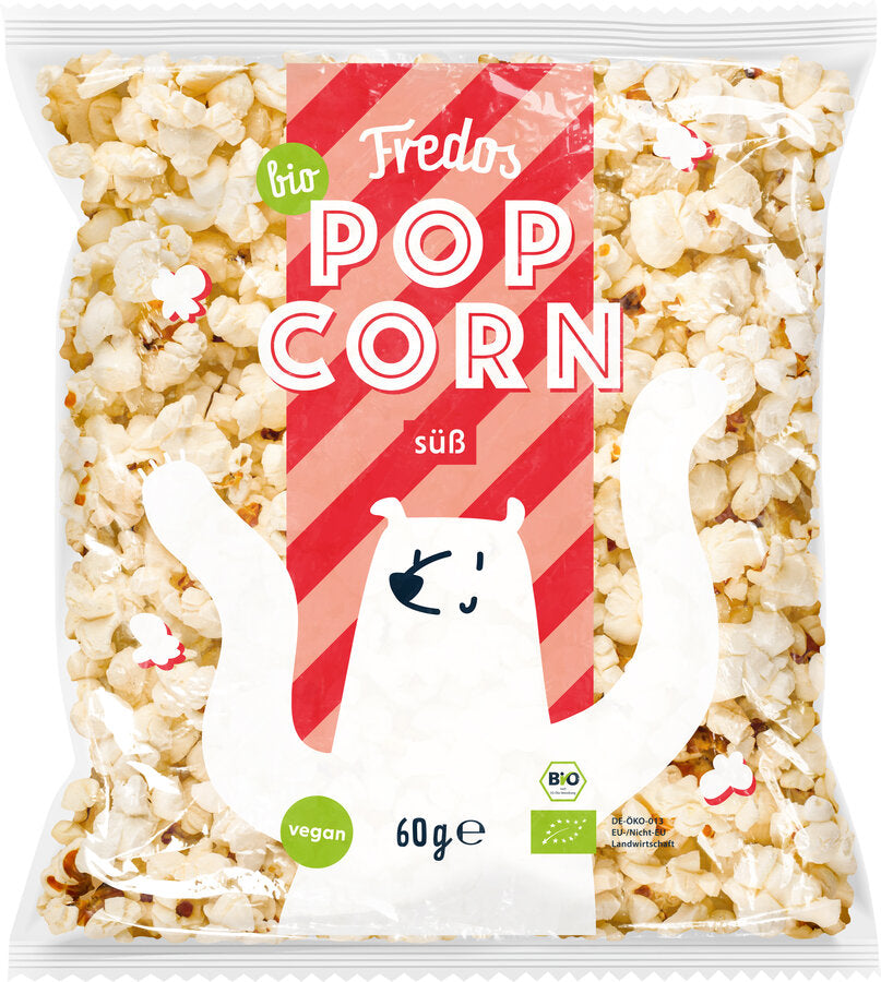 bio Fredos Popcorn süß  60g