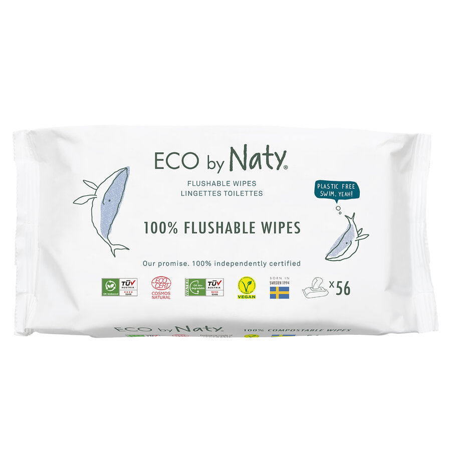 Eco by Naty Feuchttücher Flushable  56St.