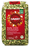 bio Halbe grüne Schälerbsen  500g