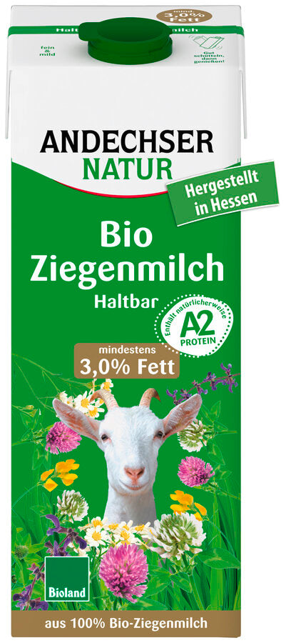 bio Ziegen H-Milch, Karton 3%  1Ltr