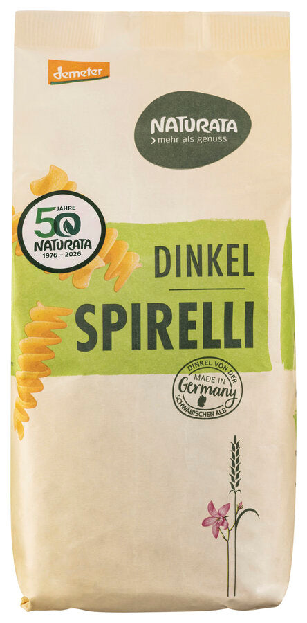 bio Dinkel Spirelli, hell  500g