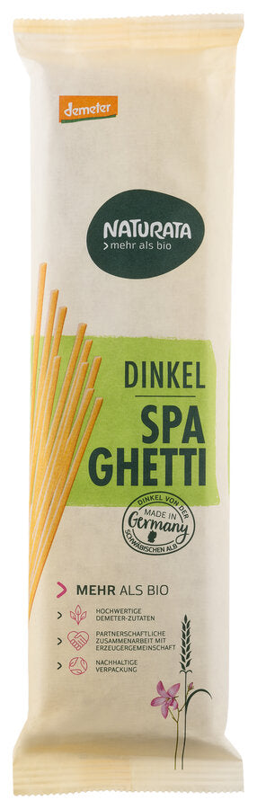 bio Dinkel Spaghetti, hell  500g