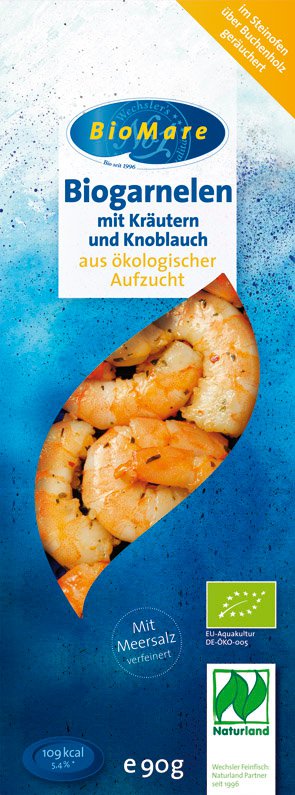 bio Garnelen in Kräuter Knoblauchmarinade  90g