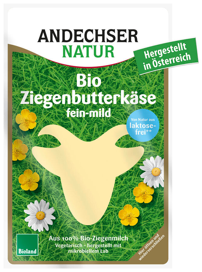 bio Ziegenbutterkäse in Scheiben  100g