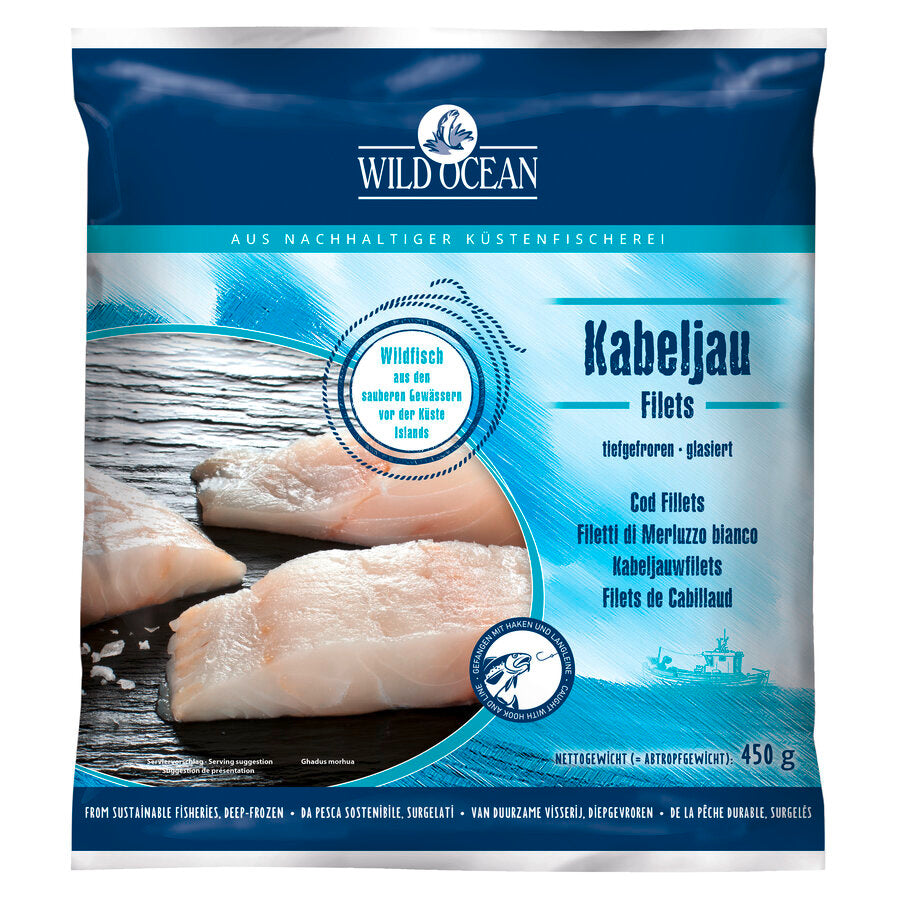 bio Kabeljau Filets, natur  450g