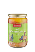 bio Hühnerfleisch in Brühe  630g