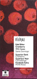 bio Edelbitter Cranberry 70% Santo Domingo  100g