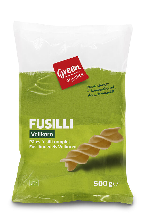 bio GREEN Spiralen, Vollkorn  500g
