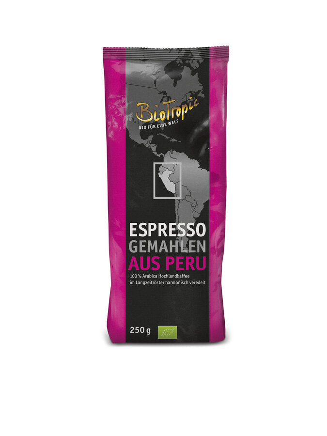 bio BioTropic Espresso, gemahlen  250g