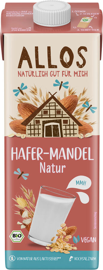 bio Hafer Mandel Drink, ungesüßt  1Ltr