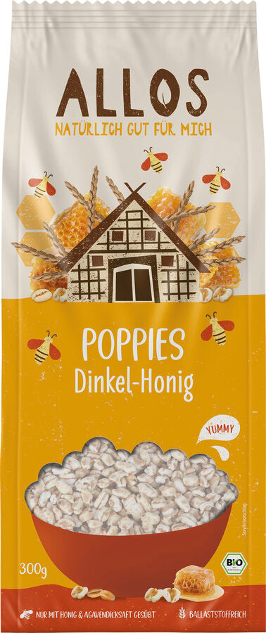 bio Dinkel Honig Poppies  300g