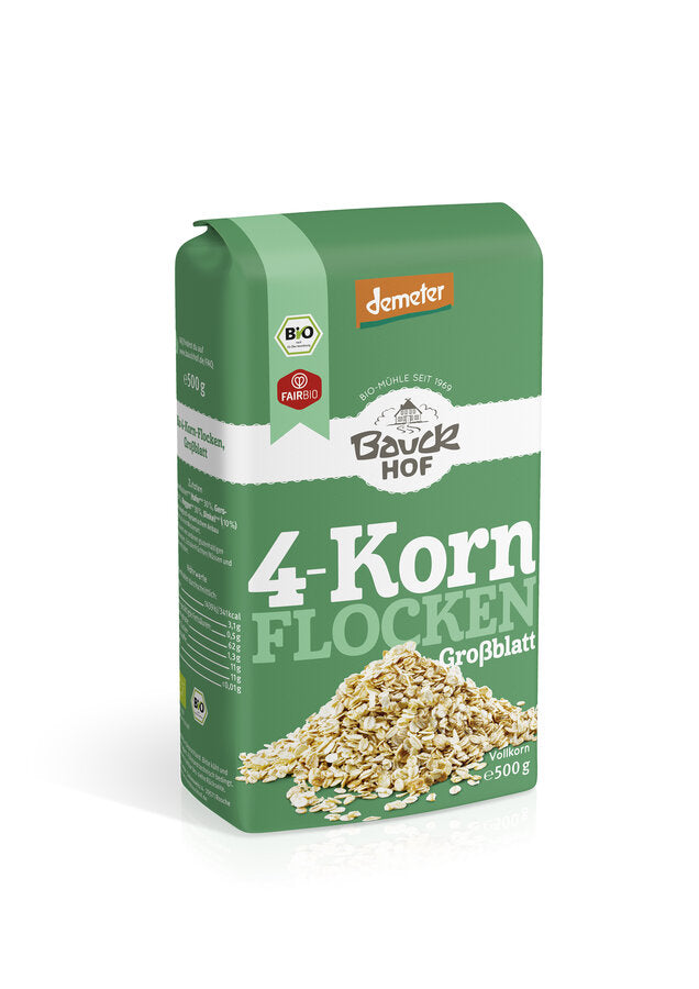 bio 4-Kornflocken, weizenfrei  500g