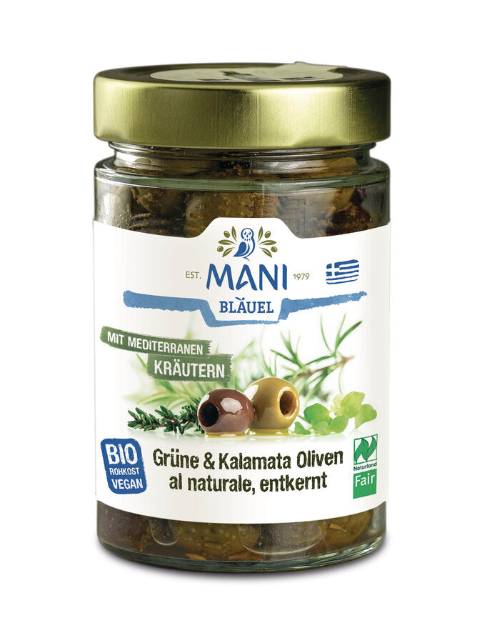 bio Olivenmix al naturale mediterrane Kräuter  175g