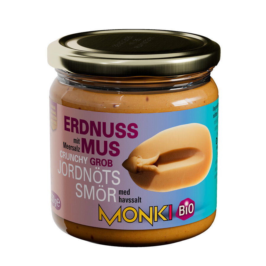 bio Erdnussmus, grob  330g