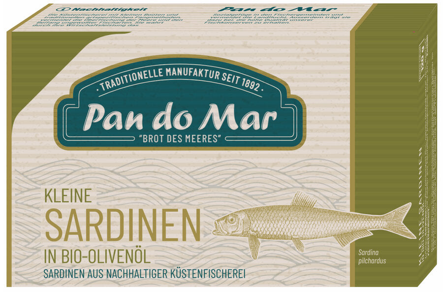 bio Kleine Sardinen in Bio Olivenöl  120g