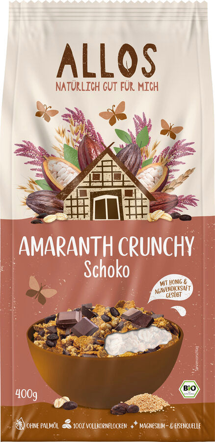 bio Amaranth Crunchy Schokolade  400g