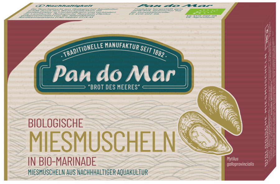 bio Miesmuscheln mariniert  115g