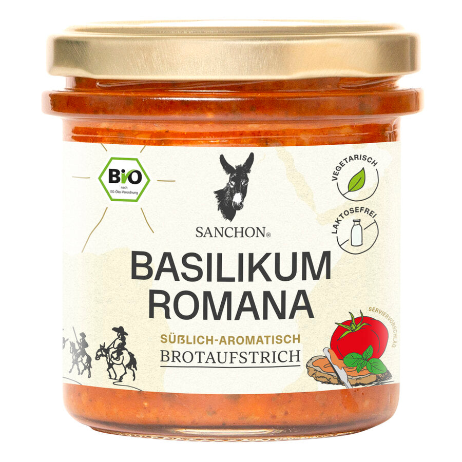 bio Brotaufstrich Basilikum Romana  190g