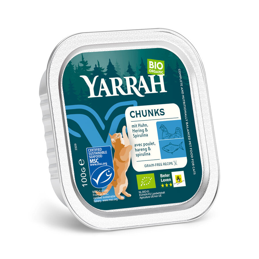 Katzen Bröckchen Huhn mit Fisch  100g