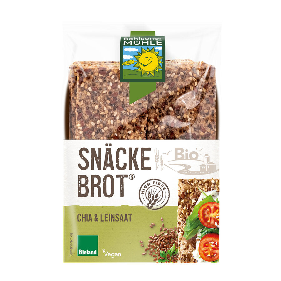 bio Snäckebrot Chia und Leinsaat  200g