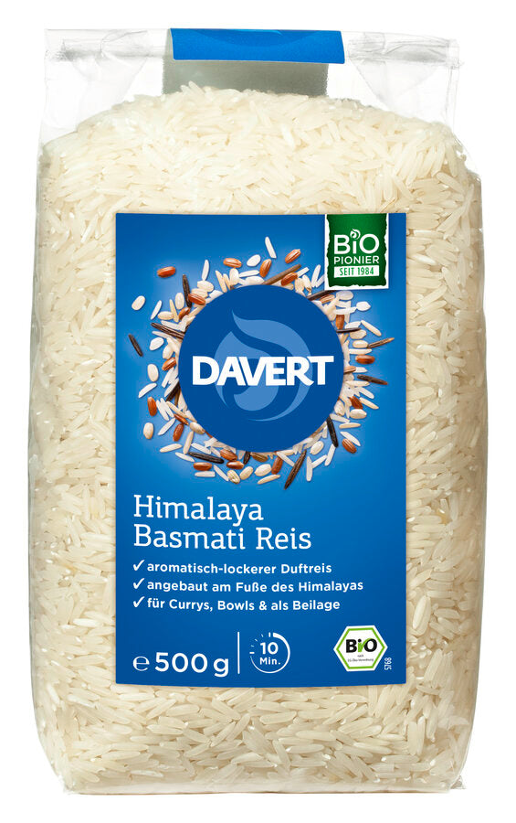 bio Himalaya Basmati Reis, weiß  500g