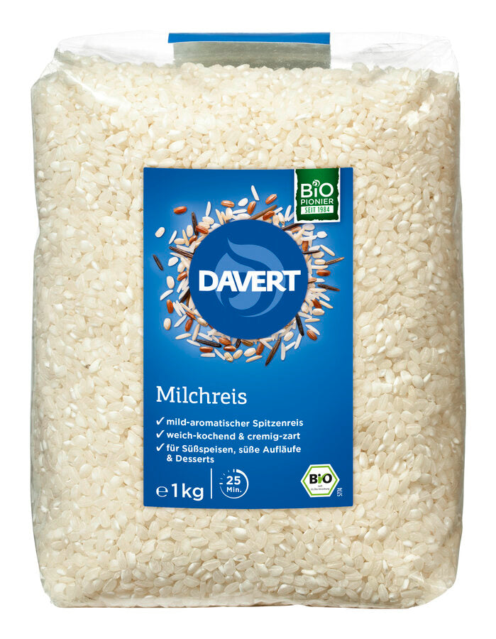 bio Milchreis, weiß, rund  1kg