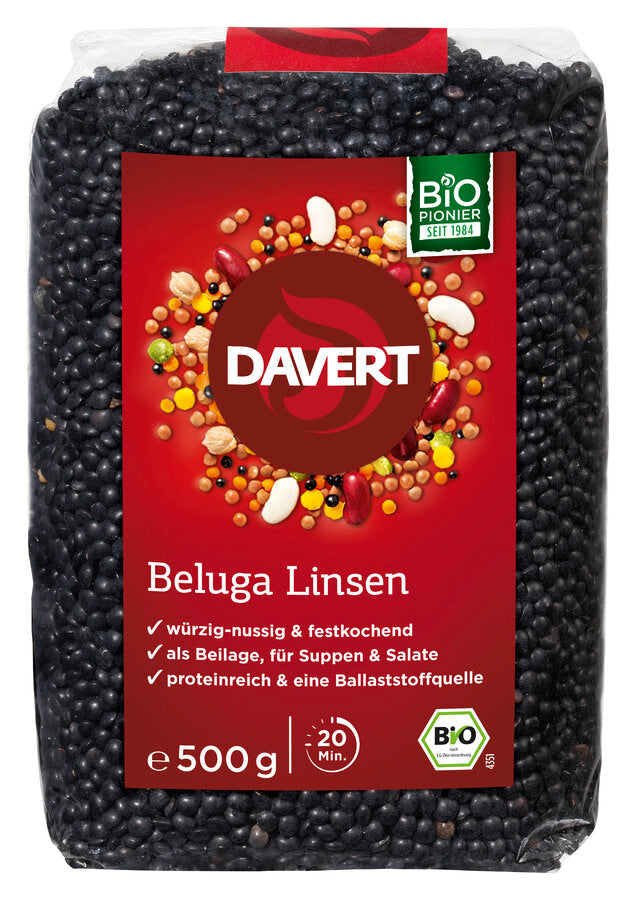 bio Schwarze Beluga Linsen  500g