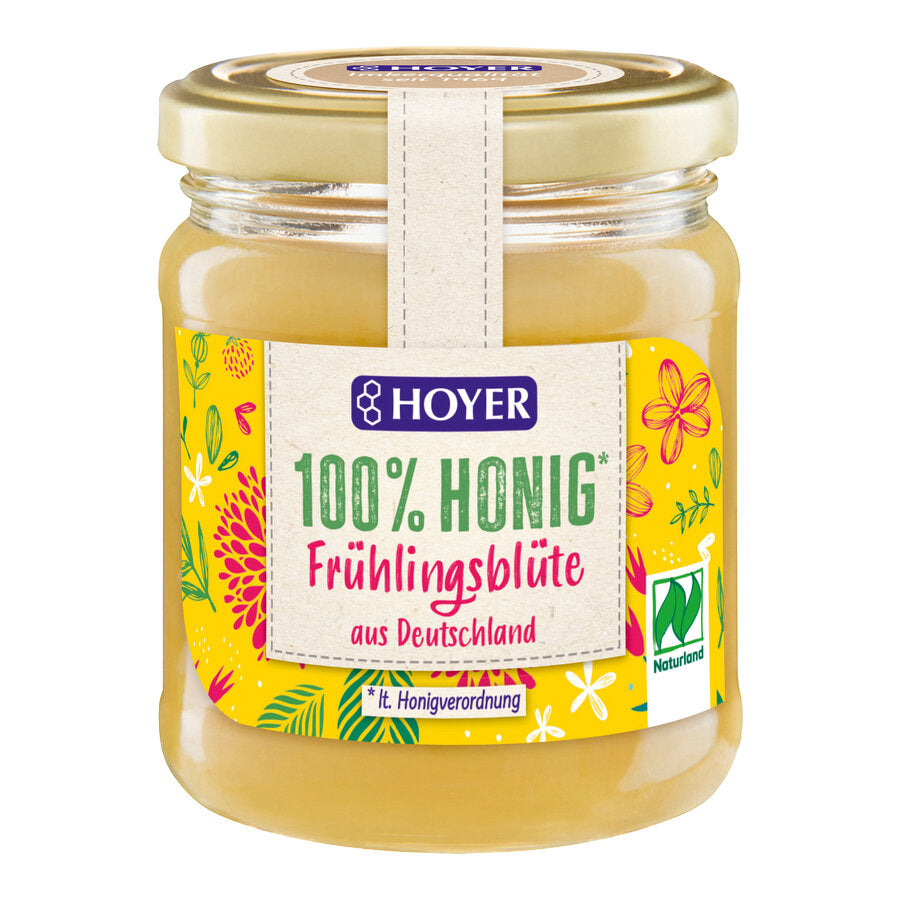 bio Frühlingsblütenhonig, hellgelb  250g
