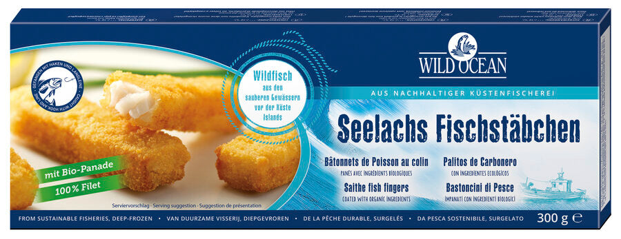 bio Seelachs Fischstäbchen  300g