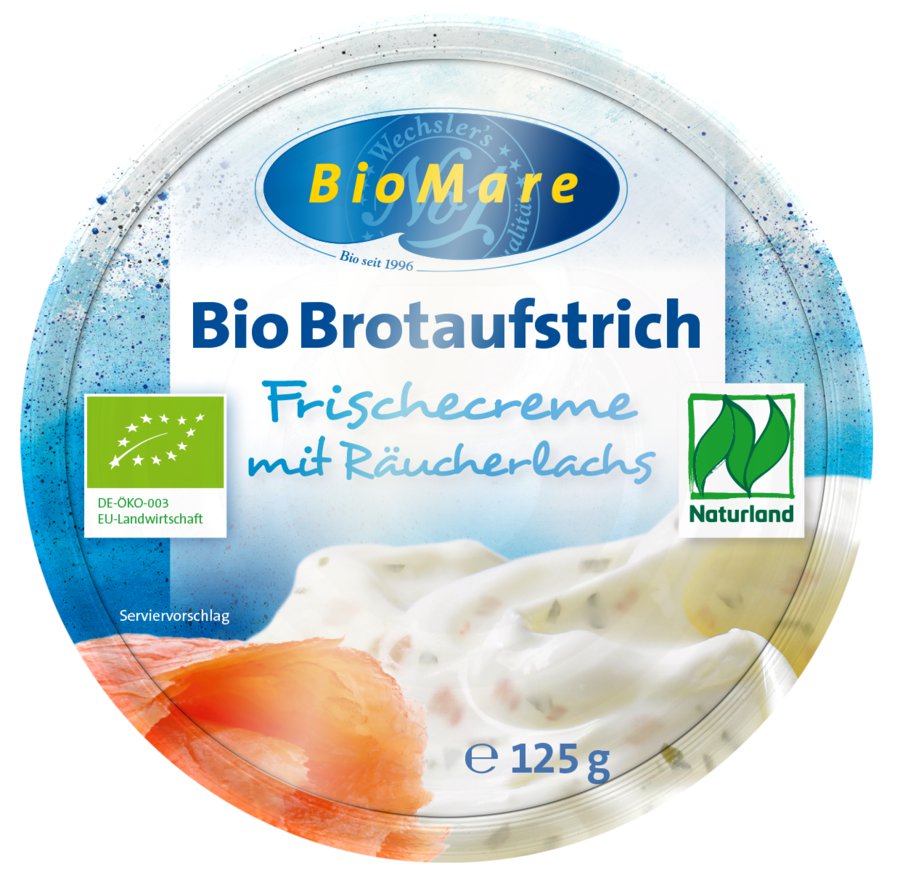 bio Lachs Frischkäse Creme  125g
