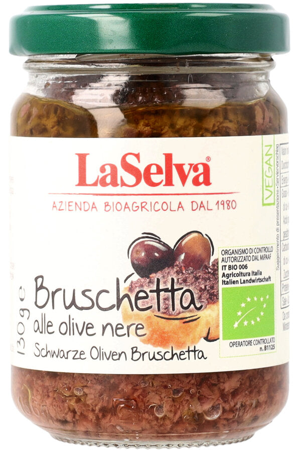 bio Bruschetta aus dunklen Oliven  130g